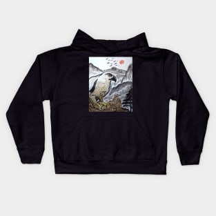 Raptor of the Mountain Kids Hoodie